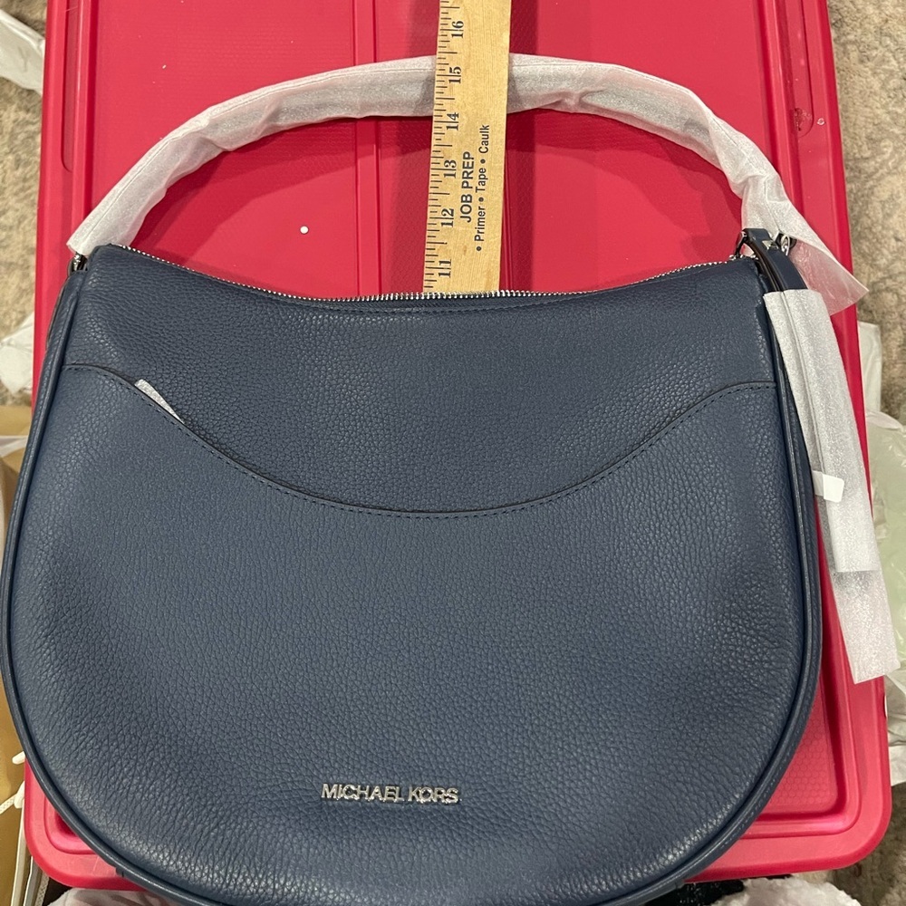 Michael Kors Navy Blue Leather Bag